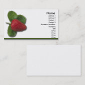 Aardbeien Visitekaartje (Voorkant / Achterkant)