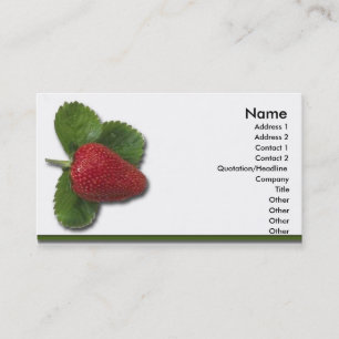 Aardbeien Visitekaartje