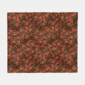 aardbeien Vleekzak Fleece Deken (Voorkant (Horizontaal))