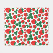 aardbeien Vleekzak Fleece Deken (Voorkant (Horizontaal))