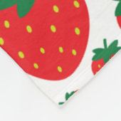 aardbeien Vleekzak Fleece Deken (Hoek)