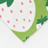 aardbeien Vleekzak Fleece Deken (Hoek)