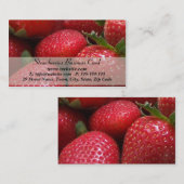 Aardbeien Voedingsdeskundige Visitekaartje (Voorkant / Achterkant)