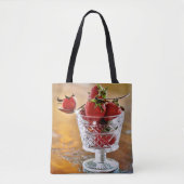 Aardbeien voor dessert-Canvas tas (Voorkant)
