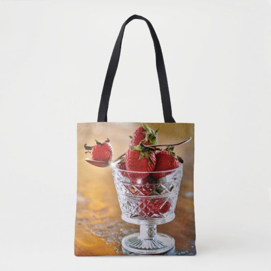 Aardbeien voor dessert-Canvas tas (Voorkant)