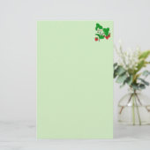 Aardbeien voor ontbijt briefpapier (Staand voorkant)