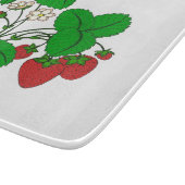 Aardbeien voor ontbijt snijplank (Hoek)