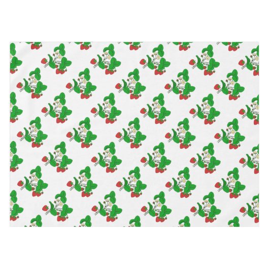 Aardbeien voor ontbijt tafelkleed (Voorkant (Horizontaal))