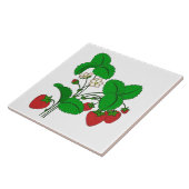 Aardbeien voor ontbijt tegeltje (Zijkant)