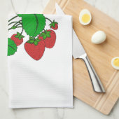 Aardbeien voor ontbijt theedoek (Quarter Fold)