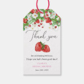 Aardbeien Vrijgezellenfeest Cadeaulabel (Voorkant)