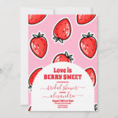 Aardbeien Vrijgezellenfeest Kaart (Voorkant)