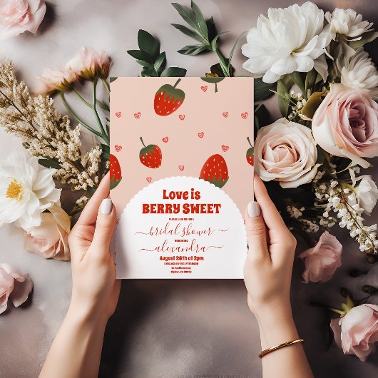 Aardbeien Vrijgezellenfeest Kaart