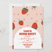 Aardbeien Vrijgezellenfeest Kaart (Voorkant)