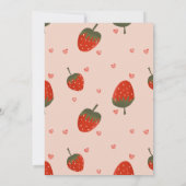 Aardbeien Vrijgezellenfeest Kaart (Achterkant)