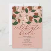 Aardbeien Vrijgezellenfeest Kaart (Voorkant)