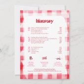 Aardbeien vrijgezellenfeest reis weekend trip kaart (Achterkant)