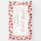 Aardbeien Vrijgezellenfeest Spandoek (Verticaal)