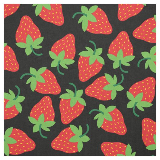 Aardbeien Vruchten Vruchten Vruchten Kinderen Stof (Swatch)