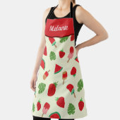 Aardbeien, watermeloenen en paprika's schort (Insitu)