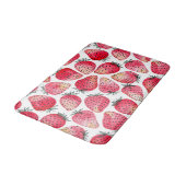 Aardbeien waterverf en inkt badmat (Gekanteld)