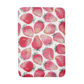 Aardbeien waterverf en inkt badmat (Voorkant Verticaal)
