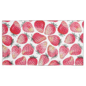 Aardbeien waterverf en inkt kussensloop (Voorkant-Links)