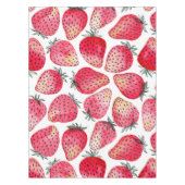 Aardbeien waterverf en inkt tafelkleed (Voorkant)