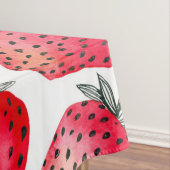 Aardbeien waterverf en inkt tafelkleed (Voorbeeld)