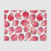 Aardbeien waterverf en inkt tissuepapier (Voorkant)