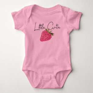 Aardbeien Waterverf Little Cutie Baby Bodysuit