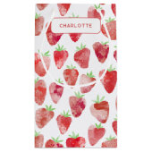 Aardbeien Waterverf op maat Klein Cadeauzakje (Achterkant)