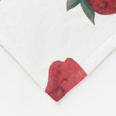 Aardbeien Waterverf: speels naadloos patroon Fleece Deken (Hoek)