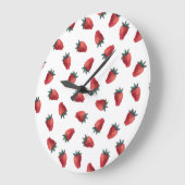 Aardbeien Waterverf: speels naadloos patroon Grote Klok (Hoek)