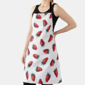 Aardbeien Waterverf: speels naadloos patroon Schort (Insitu)