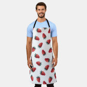 Aardbeien Waterverf: speels naadloos patroon Schort (Gedragen)