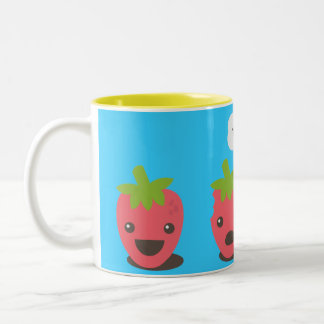 Aardbeien (WTF?) Tweekleurige Koffiemok