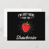 Aardbeien zeggen Funny Briefkaart (Voorkant / Achterkant)