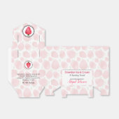 Aardbeien Zelfgemaakt Bad & Lichaam Geschenkverpak Bedankdoosjes (Uitgevouwen)