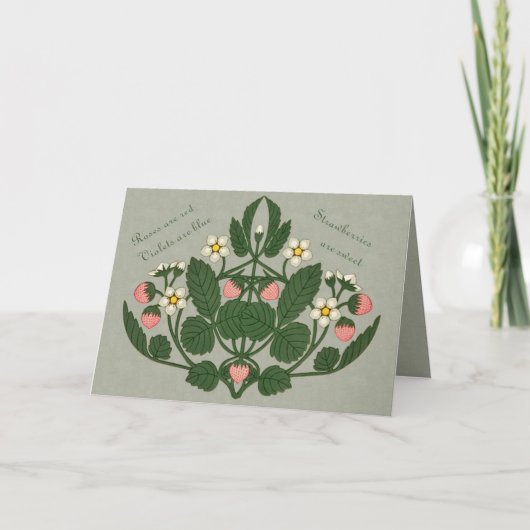 Aardbeien zijn Sweet CC0368-Valentijn Feestdagen Kaart (Voorkant)