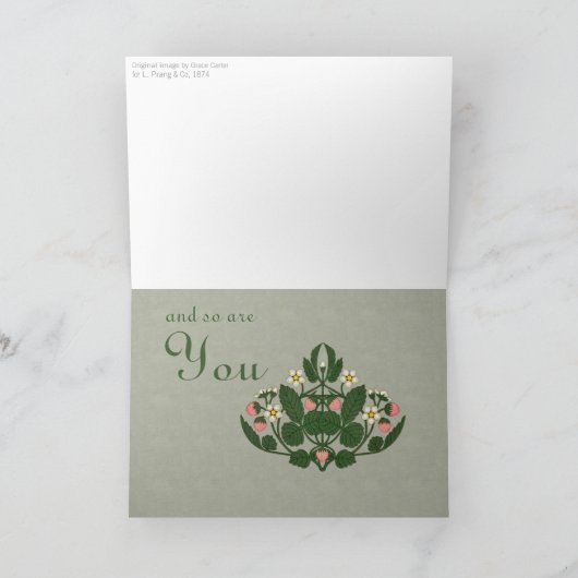 Aardbeien zijn Sweet CC0368-Valentijn Feestdagen Kaart (Binnen)