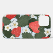 Aardbeien: zomerfruit patroon ontwerp. Case-Mate iPhone case (Achterkant (horizontaal))
