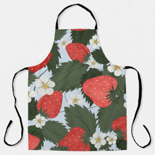 Aardbeien: zomerfruit patroon ontwerp. schort