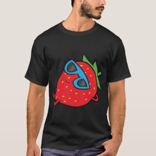 Aardbeien Zonneglazen aardbeien T-shirt
