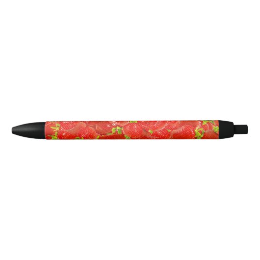 Aardbeien Zwarte Inkt Pen (Voorkant)