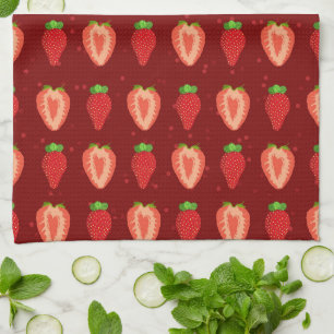 Aardbeienaardbei Gemakkelijke boomstamboom Theedoek