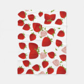 Aardbeienbank Fleece Deken (Voorkant)