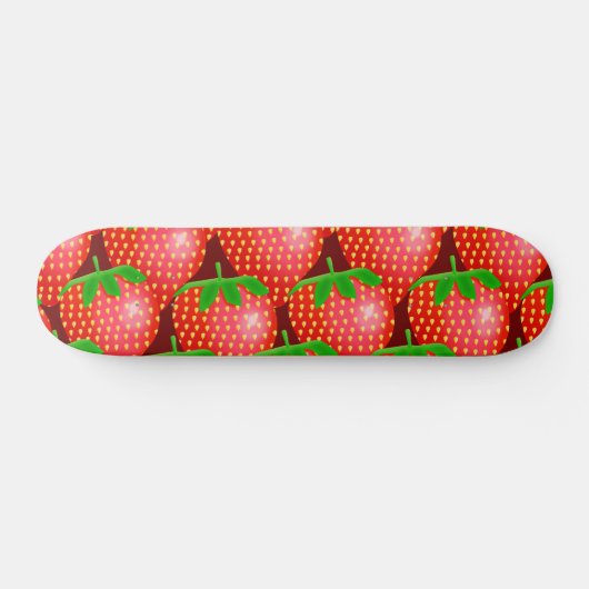 Aardbeienbehangpapier Persoonlijk Skateboard (Horizontaal)
