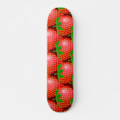 Aardbeienbehangpapier Persoonlijk Skateboard (Voorkant)