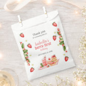 Aardbeienbes eerste bessen bedankzakje (Geknipt)